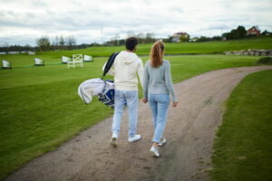 Golfers in the country